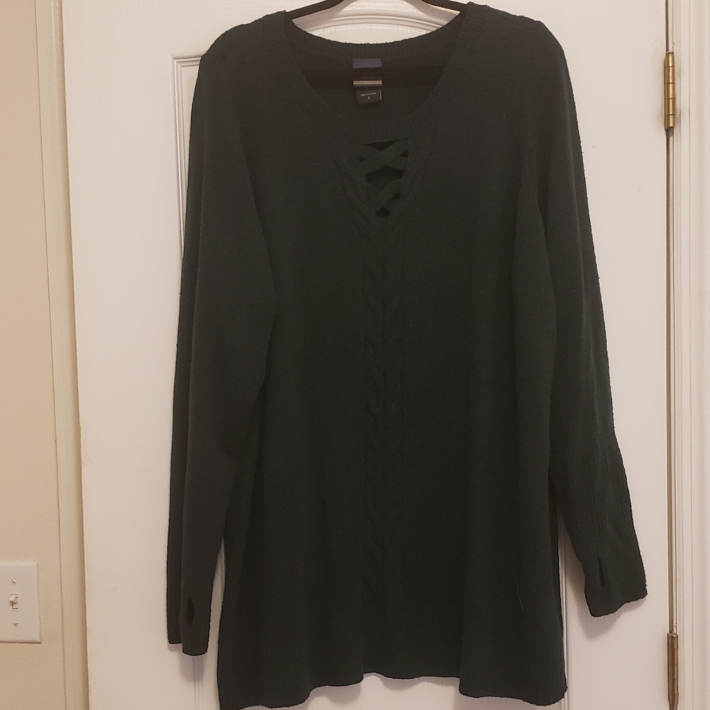 Torrid "Outlander" green sweater